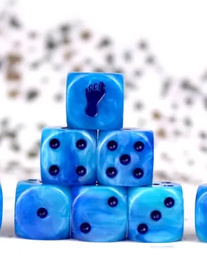 Baron of Dice - Giant, Blue Frost 16mm Round Corner Dice (25) - Nur für kurze Zeit