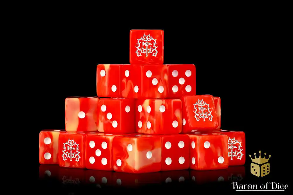 Neu verfügbar | Baron of Dice - Hammer & Thorns 16mm Square Corner Dice (25)