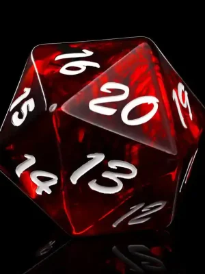 Baron of Dice - Big Ass D20 Lifecounter - Red Fire - Einfach bestellen