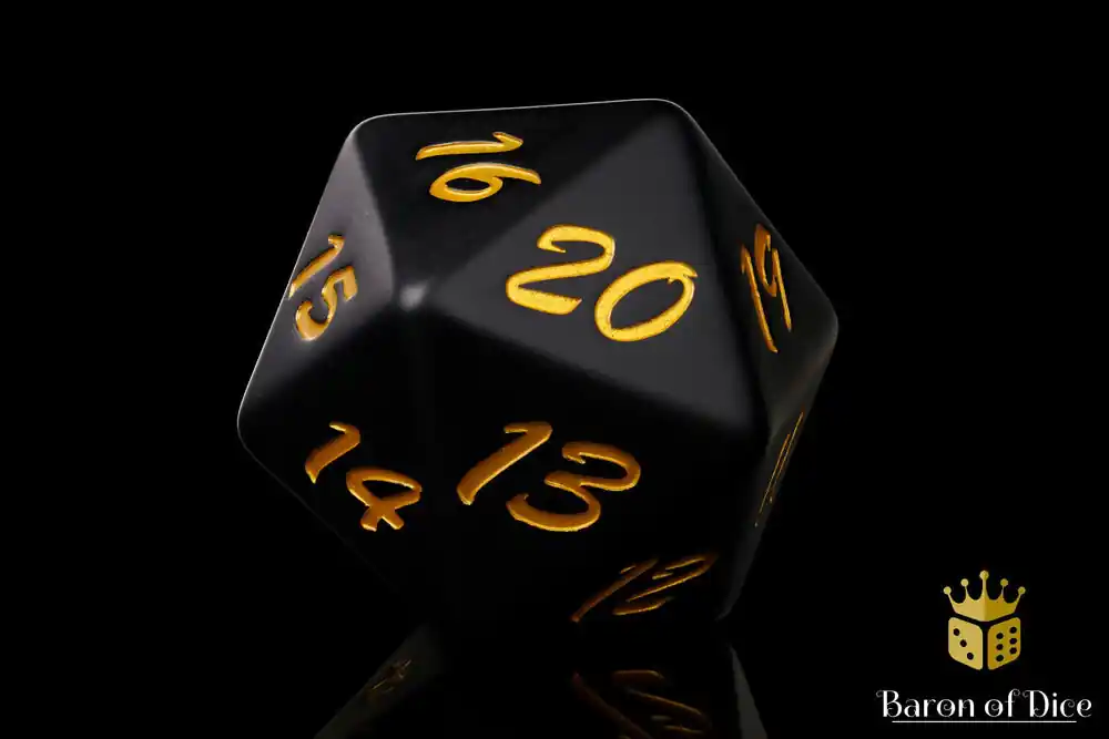 Baron of Dice - Big Ass D20 Lifecounter - Black Decay - Expresslieferung