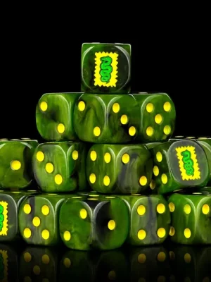 Baron of Dice - Poisoned Orcs 16mm Round Corner Dice (25) - Mega-Angebot