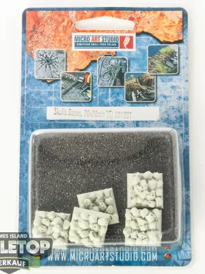 Bases - Skulls Bases, 20x20mm - im Gussrahmen - Profi-Qualität