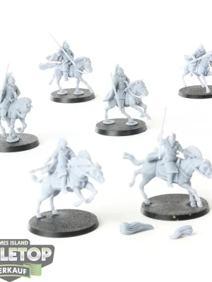 Markenqualität | Sonstige - 6x King guards Huscarls Cavalry - unbemalt