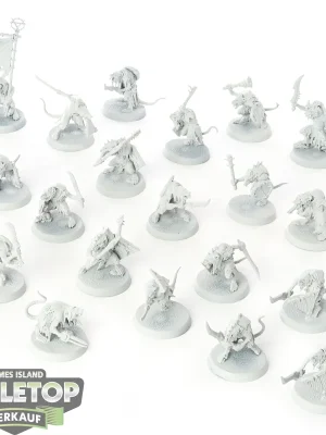 Abverkauf - Skaven - 20 Clanrats - grundiert