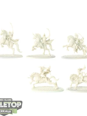 Sonstige - 5 x Dark Elves Riders - grundiert - Extra sparen