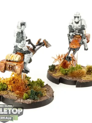 Markenqualität - Galaktisches Imperium - 2 74-Z Speeder Bikes - bemalt