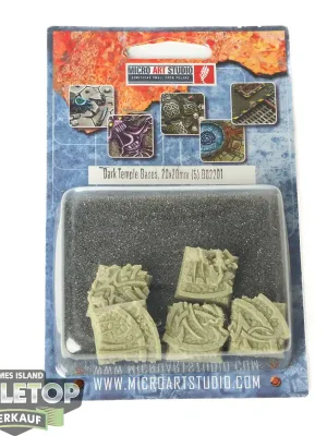 Bases - 5x Dark Temple Bases, 20x20mm - Originalverpackt / Neu | Verfügbar