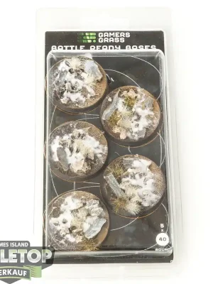 Bases - GamersGrass - Winter Bases - Round 40mm (x5) - Originalverpackt / Neu | Günstig