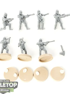 Sonderaktion - Galaktische Republik - 7 Phase I Clone Troopers - unbemalt
