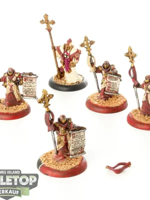 Aktion - Protectorate of Menoth - 5 x Choir of Menoth - bemalt
