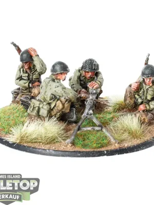 Sofort bestellbar - Bolt Action - US Airborne HMG team - bemalt