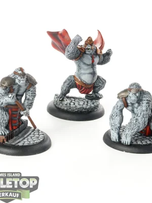 Super-Preis | Knight Models - 3x Gorilla Grodd Crew - Batman Miniatures Game - bemalt