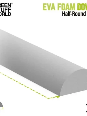 Wochenendangebot | Green Stuff World - EVA foam dowels - Half Round 15mm