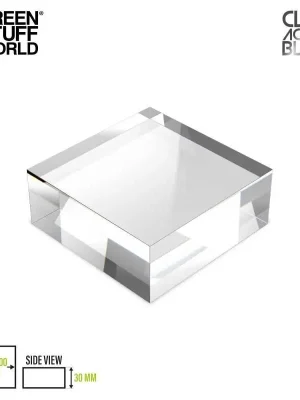 Nur solange der Vorrat reicht - Green Stuff World - Acrylic Display Block 100x100x30mm