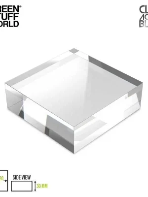 Fast ausverkauft - Green Stuff World - Acrylic Display Block 120x120x30mm
