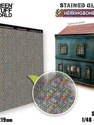 Schnell zugreifen | Green Stuff World - Herringbone Tiles Stained Glass