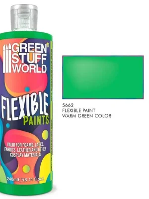 Versandbereit - Green Stuff World - Flexible Paint Warm Green 240ml