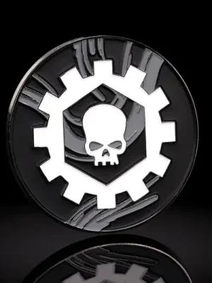 Endet bald - Baron of Dice - 40mm Missionsmarker Coin Iron Cog
