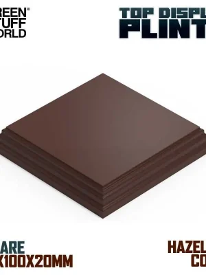 Endet bald | Green Stuff World - Square Wood display bases 10x10 cm - Hazelnut Brown