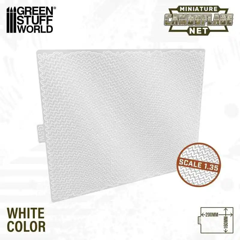Aktionspreis - Green Stuff World - Miniature Camouflage Nets White 1 35