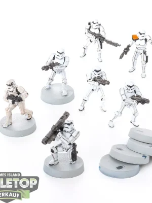 Extra sparen - Galaktisches Imperium - 7x Stormtroopers klassisch - teilweise bemalt