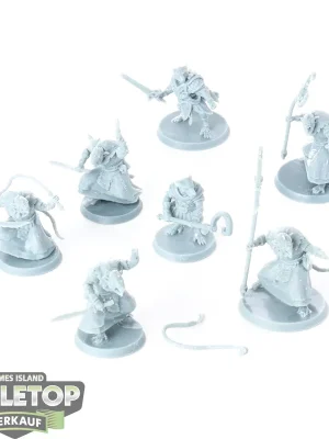 Expresslieferung | Miniaturen - 7x Ratmen Packmaster - unbemalt