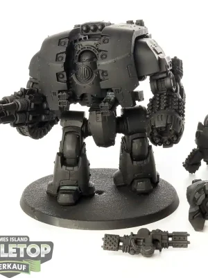 Zertifiziert | Horus Heresy - Leviathan Siege Dreadnought with Ranged & Close Combat Weapons - grundiert