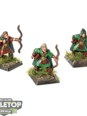 Abverkauf - Miniaturen - 3 x Wood Elf Archers - bemalt